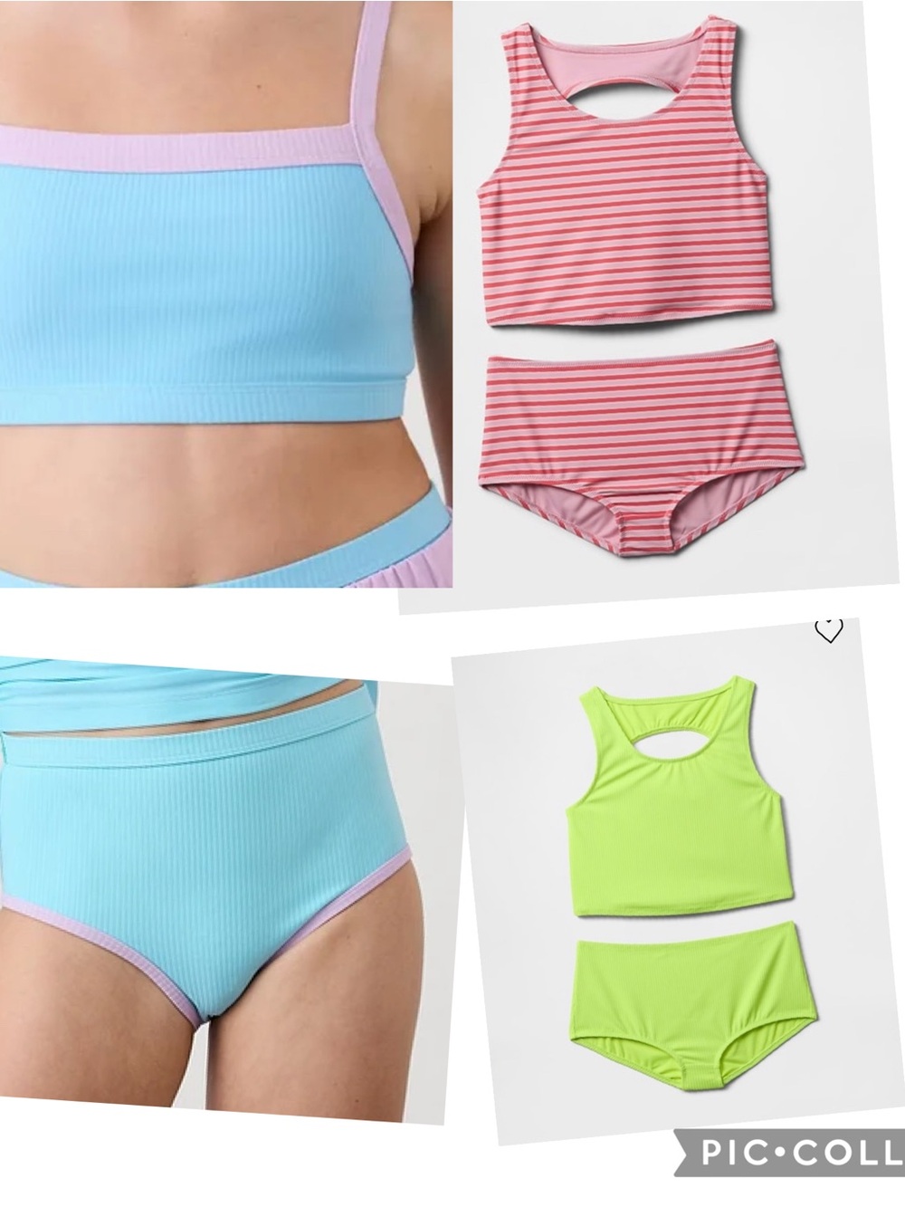 Athleta Girl and GAP Kids - 3 swimsuit bundle size 14